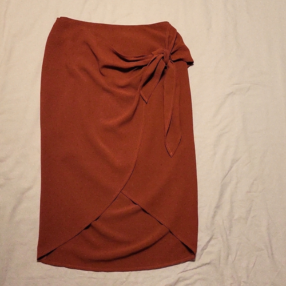 Everly Wrap Midi Skirt